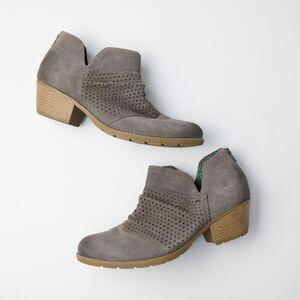 Earth Origins Oakland Amanda 2018F Women's US 12M Bootie Gray Suede Ankle Boots